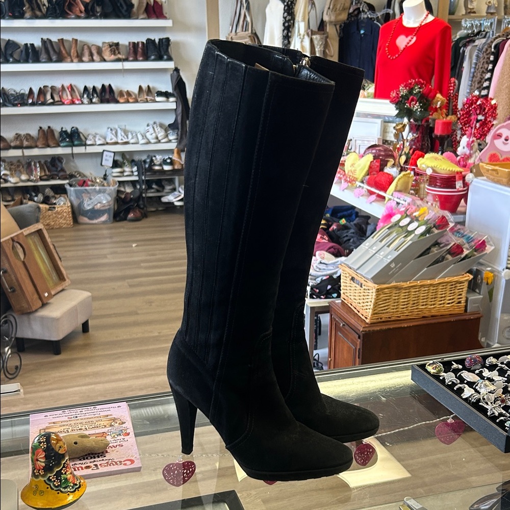 Valentino Chic Black Heeled Boots for Women